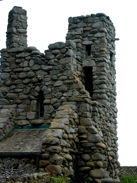 Robinson Jeffers Hawk Tower, Tor House, Carmel, CA 2008 Photo by Celeste Davison (Public Domain).